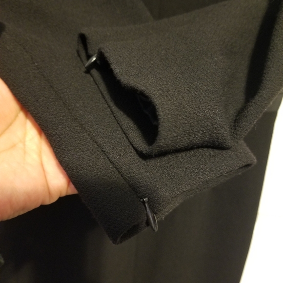 J.Crew Double Faced Wool Crepe Dress in Black Size 4 Color Black - Picture 8 of 15